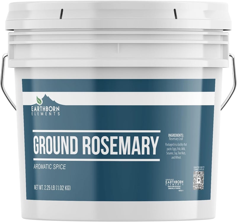Earthborn Elements Ground Rosemary 1 Gallon Bucket - Aromatic Spice - Image 1